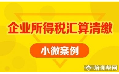 北京会计教练小微企业汇算填报实操